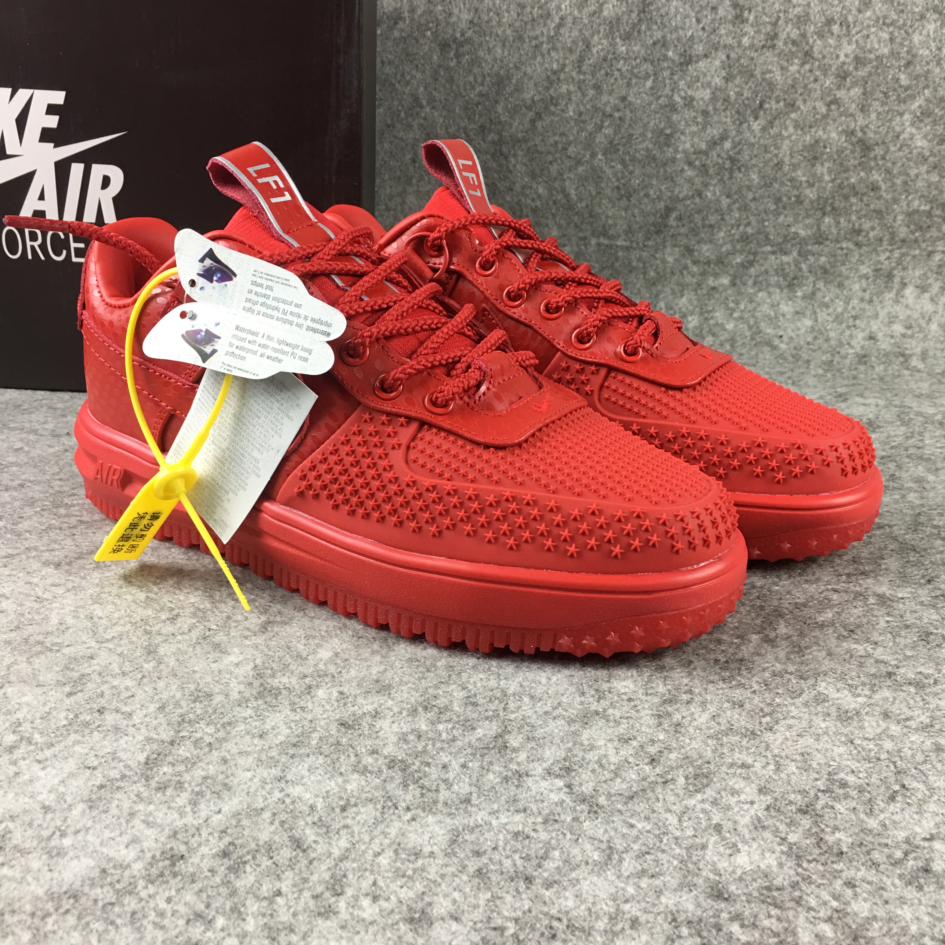 Nike Lunar Force 1 Low All Red Shoes